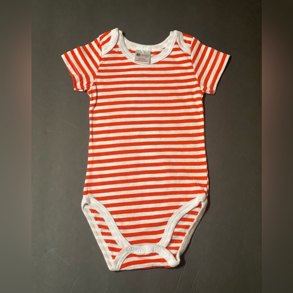Red and White Striped Onesie